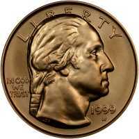  5 долларов 1999 года, 200 лет со дня смерти Джорджа Вашингтона, фото 1 