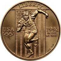  5 долларов 1992 года, XXV летние Олимпийские Игры, Барселона 1992, фото 1 