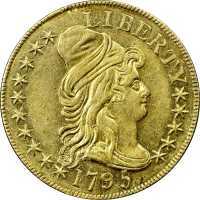  5 долларов 1795-1798 годов, Колпачок Свободы (маленький орёл), фото 1 
