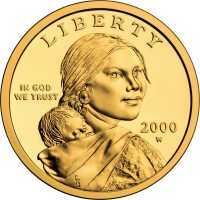  1 доллар 2000 года, Узор Сакагавеи, фото 1 