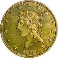  10 долларов 1838-1839 годов, Свобода, фото 1 