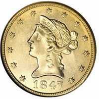  10 долларов 1839-1866 годов, Свобода, фото 1 