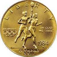  10 долларов 1984 года, XXIII летние Олимпийские Игры, Лос-Анджелес 1984, фото 1 