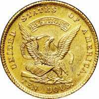  10 долларов 1852 года, Данбар и компания, фото 1 