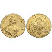  1 червонец 1748 года, Елизавета 1, фото 1 