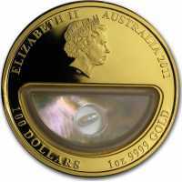 100 долларов 2011 года, Сокровища Австралии - Жемчужина, фото 1 