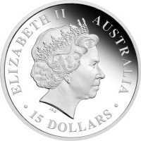  15 долларов 2009 года, Австралийский журавль, фото 1 