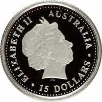  15 долларов 1999-2000 годов, Австралийская коала, фото 1 
