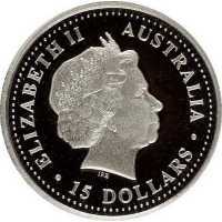  15 долларов 2000 года, Австралийская коала, фото 1 