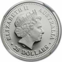  25 долларов 1999-2000 годов, Австралийская коала, фото 1 