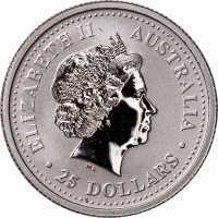  25 долларов 2000 года, Австралийская коала - цветная, фото 1 