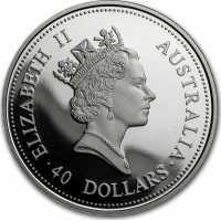  40 долларов 1995 года, Австралийский эму, фото 1 