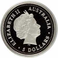  5 долларов 2000 года, Австралийская коала, фото 1 