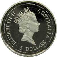  5 долларов 1997-1998 годов, Австралийская коала, фото 1 