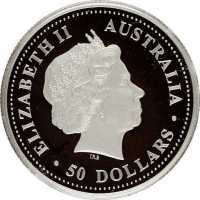  50 долларов 2000 года, Австралийская коала, фото 1 