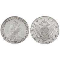  1 рубль 1781 года, Екатерина 2, фото 1 