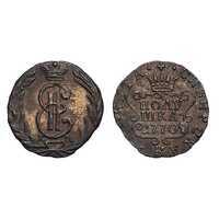  Полушка 1770 года, Екатерина 2, фото 1 