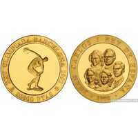  80000 песет – золотая монета Испании – “Олимпиада в Барселоне. Метание диска”, 1990 г.в., фото 1 