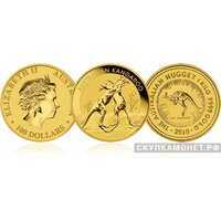  100 долларов 2010 года “Кенгуру”(золото, Австралия), фото 1 