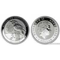  1 доллар 2016 года “Кукабарра”(серебро, Австралия), фото 1 
