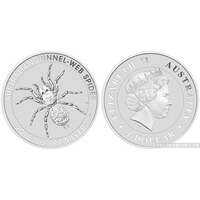  1 доллар 2015 года “Воронковый паук”(серебро, Австралия), фото 1 