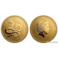  100 долларов 2013 года “Лунный календарь 2 – год Змеи”(золото, Австралия), фото 1 