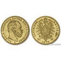  20 марок 1873 года “Вильгельм”(золото, Германия), фото 1 