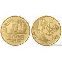  10 евро 2008 года, Золотая монета Франции – «Армада», фото 1 