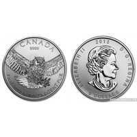  5 долларов 2015 года «Большая Ушастая Сова»(серебро, Канада), фото 1 