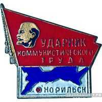  «Ударник коммунистического труда» Норильск, знаки и жетоны героев труда и ударников первых пятилеток, фото 1 