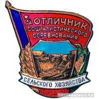  «Отличник соцсоревнования сельского хозяйства РСФСР», знаки и жетоны героев труда и ударников первых пятилеток, фото 1 