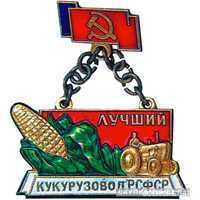  «Лучший кукурузовод РСФСР», знаки и жетоны героев труда и ударников первых пятилеток, фото 1 