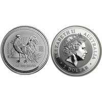  1 доллар 2005 года Елизавета II. Лунар. Год петуха., фото 1 