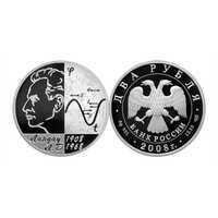  2 рубля 2008 100 лет со дня рождения Л.Д. Ландау, фото 1 