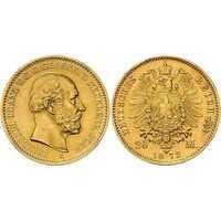  20 марок Фридрих Франц. Микленбург. 1872 год, фото 1 