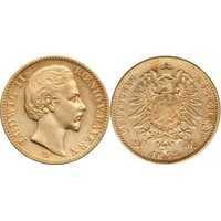  20 марок Людвиг II. Бавария. 1872-1873, фото 1 