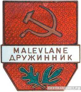  Знак "Дружинник" Эстонская ССР, фото 1 