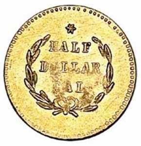  1/2 доллара 1870-1876 годов, Свобода (круглая), фото 2 