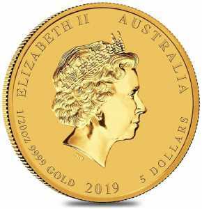  5 долларов 2019 года, Год свиньи - Пертский монетный двор, фото 1 