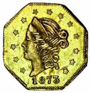  1/2 доллара 1872-1873 годов, Свобода (восьмиугольная), фото 1 