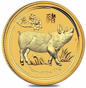  5 долларов 2019 года, Год свиньи - Пертский монетный двор, фото 2 