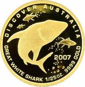  5 долларов 2007 года, Большая белая акула, фото 2 