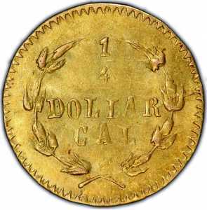  1/4 доллара 1875-1881 годов, Голова индейца (круглая), фото 2 