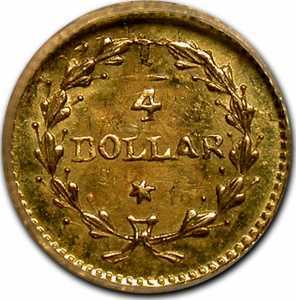  1/4 доллара 1853 года, Круглая Свобода, фото 2 