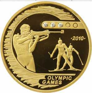  500 Тенге 2009 года, Биатлон. Олимпийские Игры 2010, фото 2 