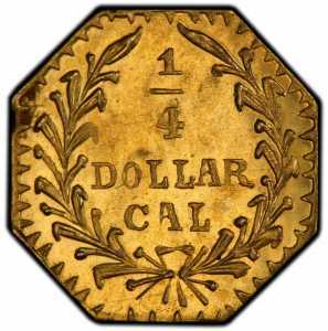  1/4 доллара 1880 года, Голова индейца (восьмиугольная), фото 2 