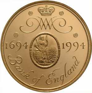  2 фунта 1994г, 300 лет Банку Англии, фото 2 