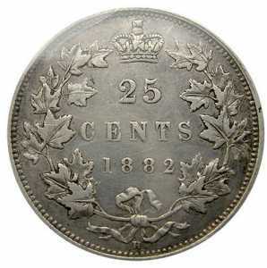  25 центов 1870 - 1901 годов, фото 2 