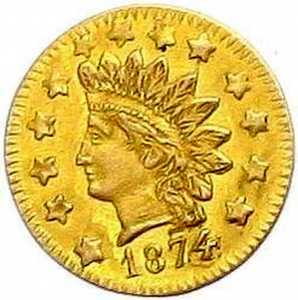 1/2 доллара 1872-1876 годов, Большая голова индейца (круглая), фото 1 