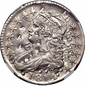  50 центов 1814 года, Укороченный бюст (шаблон), фото 1 